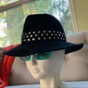 Vintage ADOLFO 2 New York/Paris Wool Embellished Hat